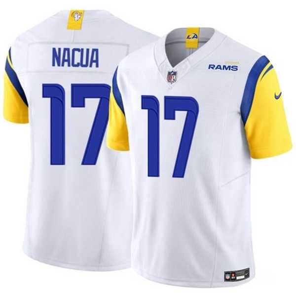 Men & Women & Youth Los Angeles Rams #17 Puka Nacua White 2023 F.U.S.E. Vapor Untouchable Jersey